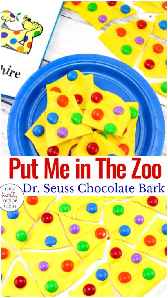 Dr Seuss Treats Put Me in The Zoo Chocolate Bark, Everyone will eat and enjoy this Put Me in The Zoo Food Idea, so if you are having a Dr. Seuss party to celebrate Read Across America, Dr. Seuss Birthday or your preschoolers love Dr. Seuss books I suggest making up this easy Dr. Seuss themed recipe. We have lots of Dr Seuss Food Ideas, Dr Seuss Party Food and Dr Seuss Party Ideas