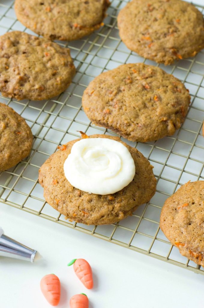 Carrot Cake Cookies are the perfect treat for Easter, a Mother's Day Dessert or Spring Cookie Idea. Soft baked Carrot Cookies that look adorable and taste scrumptious. healthy carrot cake cookies, The Best Carrot Cookies Recipe
