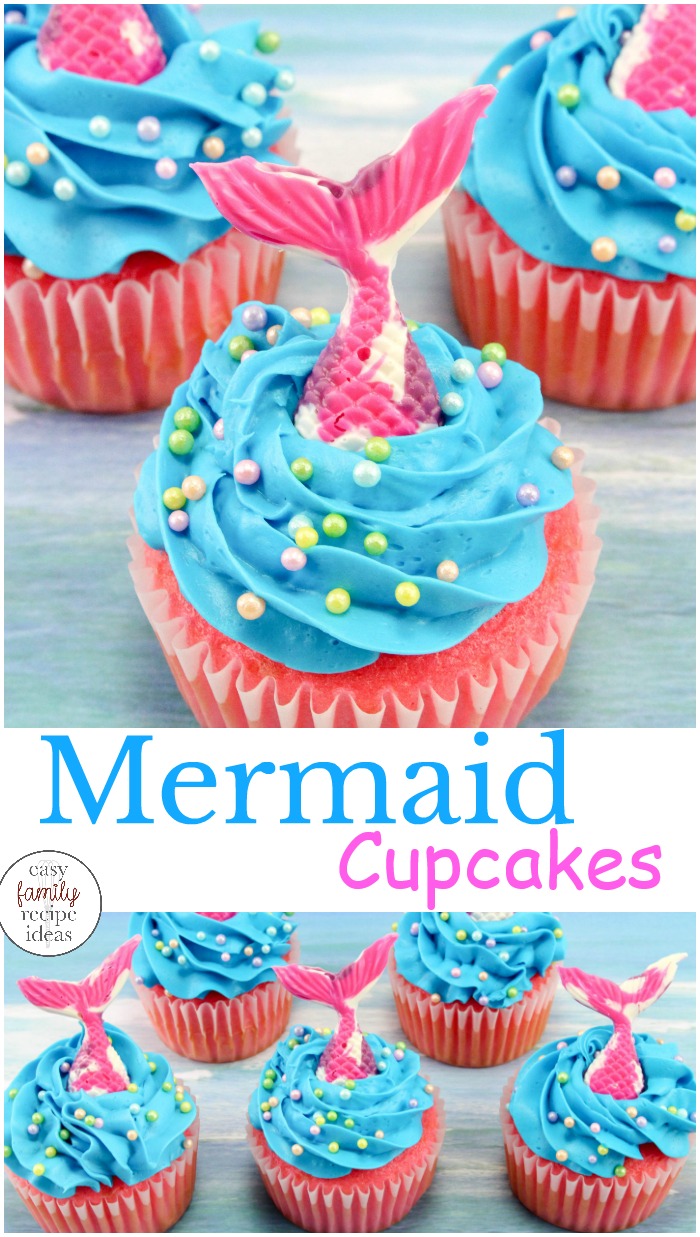 Don't miss out on these Under the Sea cupcakes. They're not only fun to decorate, but they're even better to eat. The middle has a fun surprise with a stuffed cupcake center! Little Mermaid Cupcakes for your Disney Party or a summer dessert Fish Cupcake they are adorable. 