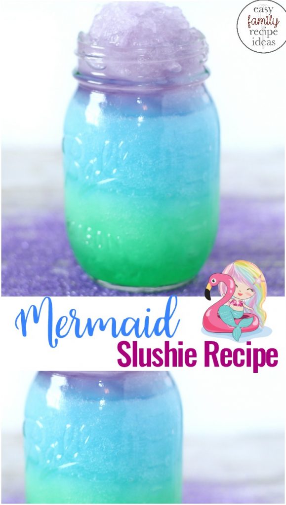 For a sweet summer treat, this Mermaid Slushie Recipe is the perfect thing to drink. Mermaid Recipes, Perfect Slushies for a pool party or to serve up for a Mermaid Theme Party, This Mermaid Slushy Recipe is Amazing! 