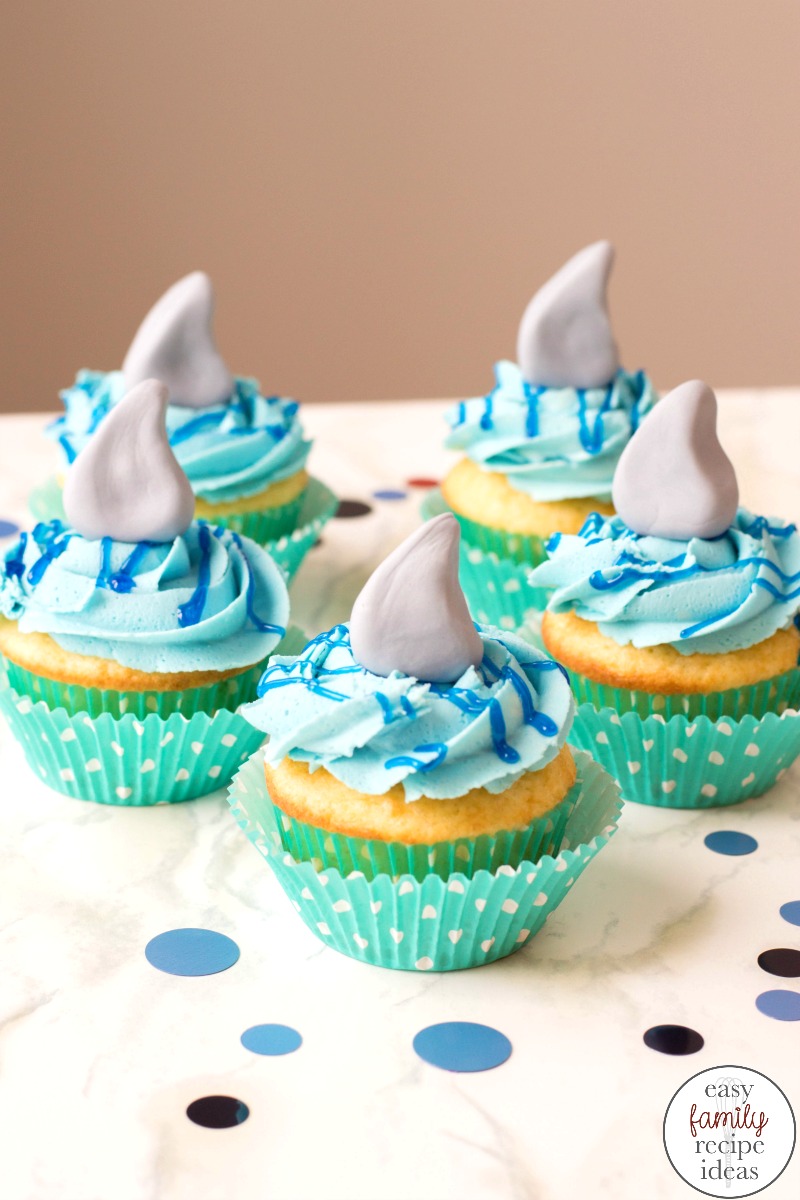 Shark Cupcakes A Perfect Under The Sea Party Idea Easy Family