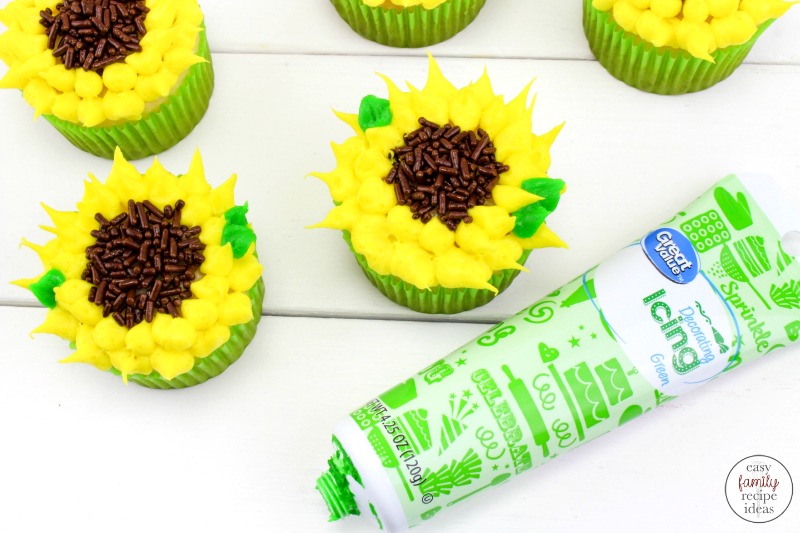 Sunflower Cupcakes are perfect for a Birthday party, Baby shower, or a Garden party! There are many ways to make delicious sunflower cupcakes but I wanted something easy and pretty that anyone could pull off. Easy Flower Cupcakes for Spring or Summer Dessert. 