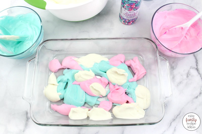 This Cotton Candy Ice Cream is so simple and easy to make. It's perfect for a Unicorn Party or Circus Themed Birthday Party idea. Plus, the bright colors and sprinkles make it super fun Homemade Ice Cream. Your kids are going to love this colorful cotton candy ice cream.  