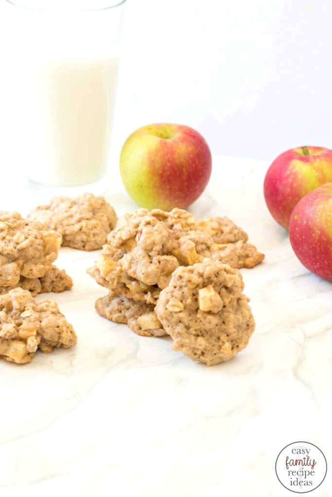 These Apple Oatmeal Cookies just might be the best part of any fall day! This Apple recipe is so simple and delicious and perfect for using up your apples. You're going to love the taste and flavor of these Oatmeal Apple Cookies. Not only do they taste amazing, but they're actually so simple to make, too.
