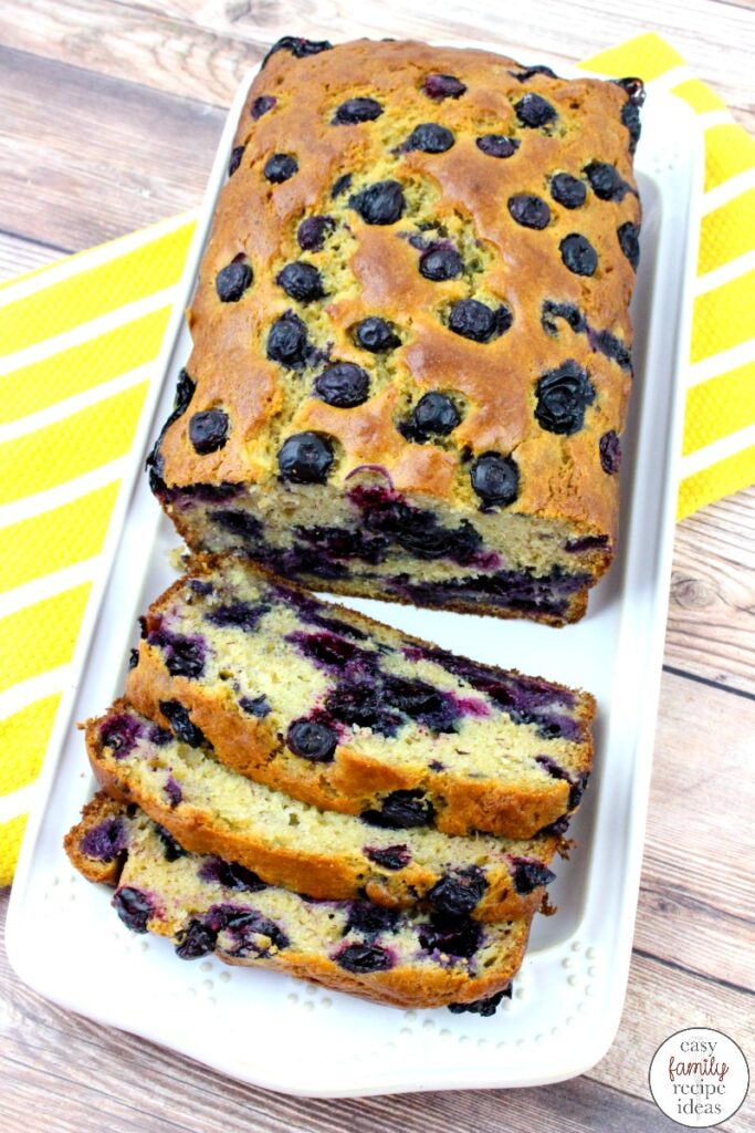 Get ready to fall in love with the taste of this Banana Blueberry Bread. It's packed full of fresh blueberries with a hint of banana flavor. If you are looking for The Most Amazing Blueberry Bread Ever This is the recipe for you. Easy to make Homemade Blueberry Banana Bread 