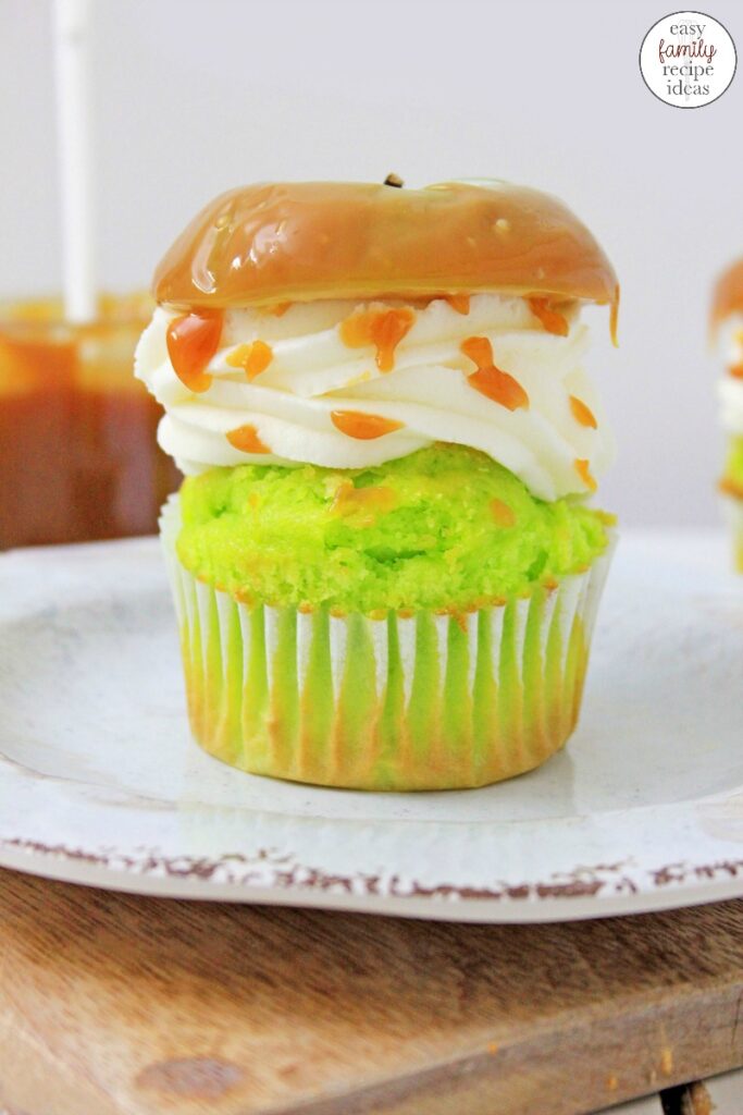 This Caramel Apple Cupcake Recipe is so much fun to make. And don't forget about how delicious they are to eat! Every bite of these Green Apple Cupcakes is so good! Apple cupcakes, When you're in the mood for a great cupcake that has all the tastes of Fall, this is it! The Best Fall Cupcake Recipe