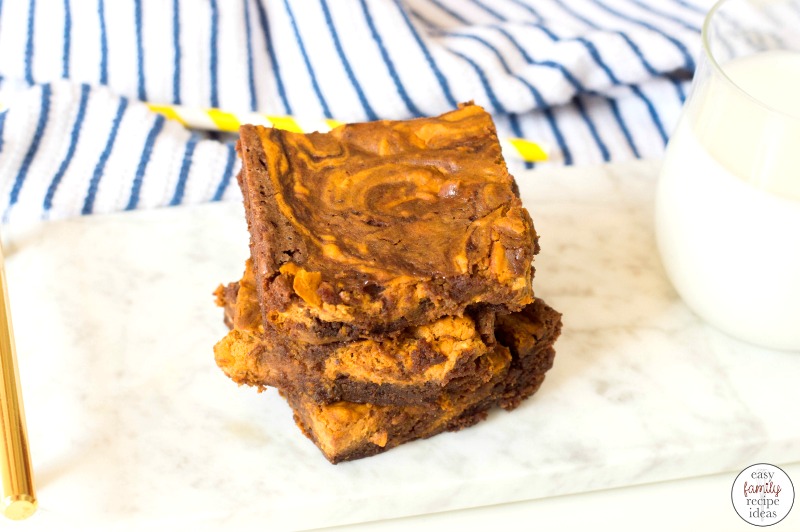 Treat your taste buds to these delicious homemade Pumpkin Brownies. One bite and you'll know that fall has officially arrived with Pumpkin snacks, pumpkin pie desserts and everything Pumpkin. These Fudgy Pumpkin Brownies are the perfect Chewy pumpkin brownie recipe everyone will love.