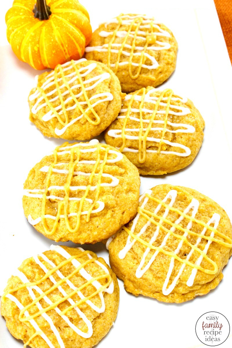 These pumpkin spice cookies are great for a fall treat. Easy to make Pumpkin Cookies made with pumpkin puree, you're going to love their taste. These Pumpkin Spice Cookies are the best fall dessert make them for an afternoon snack, Chewy Pumpkin Spice Cookies 