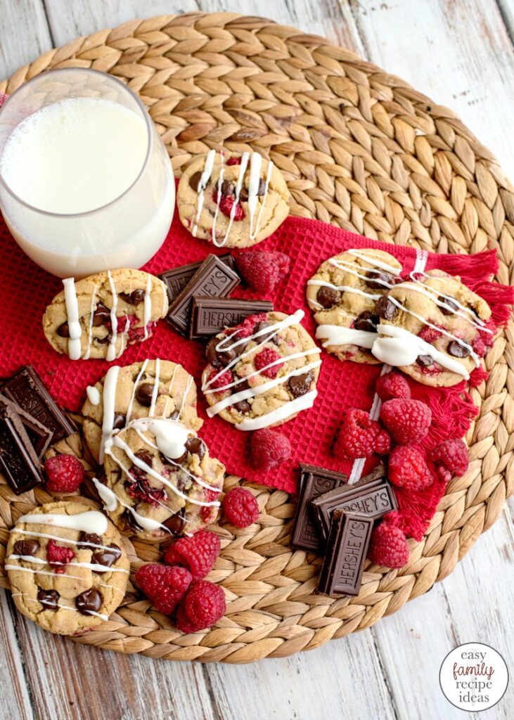 When you're craving cookies, you're going to love these White Chocolate Raspberry Cookies! Just wait until you try this delicious flavor combination. Best Chocolate Raspberry Cookies Ever! A handful of ingredients make these Raspberry Cookies full of yumminess 