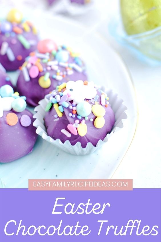 Homemade Chocolate Easter Truffles Recipe, Chocolate truffles are a delicious sweet treat and a favorite for special holidays. Now you can make them with spring colors and sprinkles for Easter with this recipe. Easter Truffles Recipe