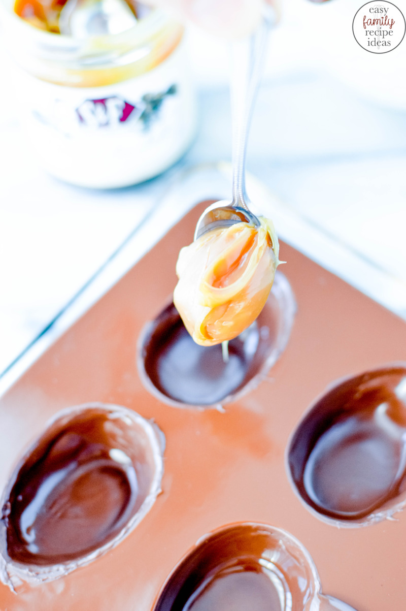Chocolate Caramel Easter Eggs Recipe, Make Your Easter Sweet and Delicious With Homemade Caramel-filled Chocolate Eggs. This sweet treat is easy to make with only 3 ingredients. THE BEST Easter Egg Chocolate Caramels Recipe